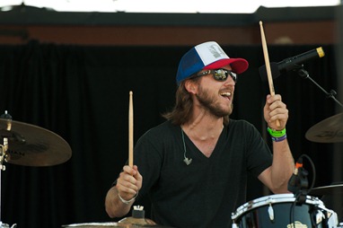 Kelowna band Devon Coyote, performing at Keloha 2012 in Kelowna, BC, photo by Emilee Zaitsoff of Electrify Photography