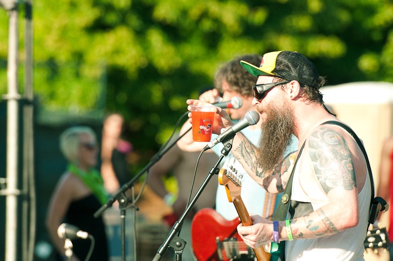 Calgary band The Dudes, performing at Keloha 2012 in Kelowna, BC, photo by Emilee Zaitsoff of Electrify Photography