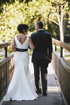 romantic footbridge by kootenay wedding photographer electrify photography
