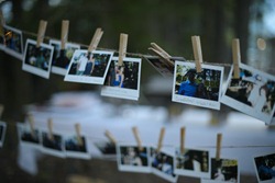 polaroid guest book by kootenay wedding photographer electrify photography