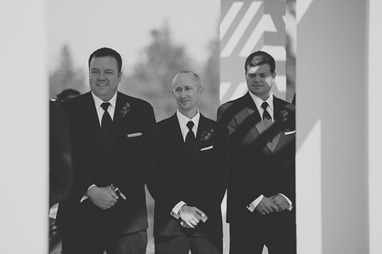 groomsmen, black and white, at vintage okanagan wedding by nelson, kelowna, bc, wedding photographer electrify photography