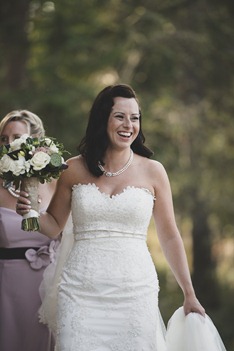 happy bride at vintage okanagan wedding by nelson, kelowna, bc, wedding photographer electrify photography