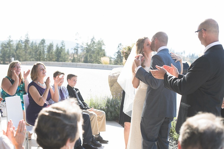 kelowna wedding, the kiss, by electrify photography, kelowna bc wedding photographer