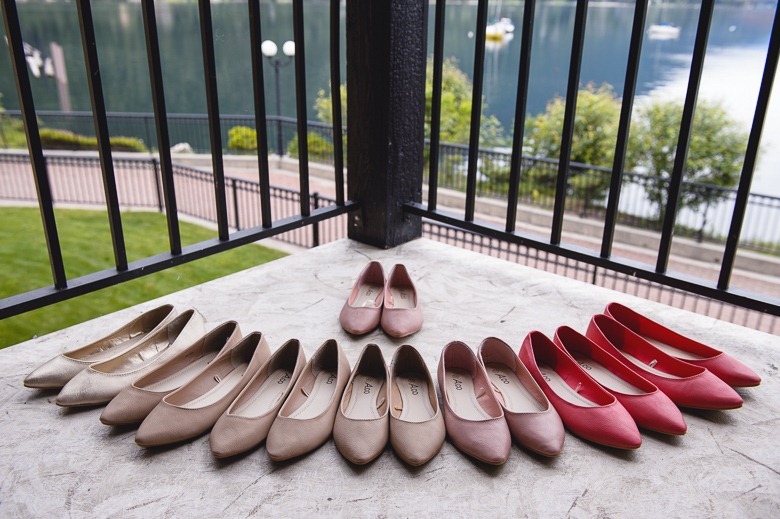 bridesmaids shoes by electrify photography nelson bc and kootenay wedding photographer