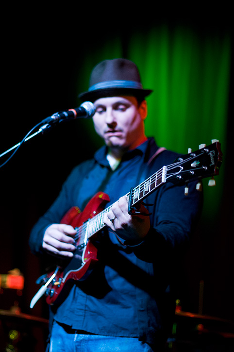 Jim Bryson joins band the Weakerthans at the Royal in Nelson, BC, photo by Electrify Photography