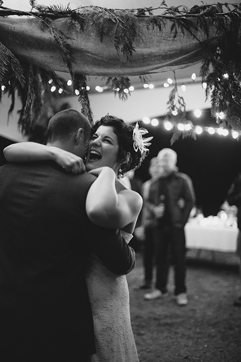 The first dance at rustic Kootenay Wedding by Electrify Photography.