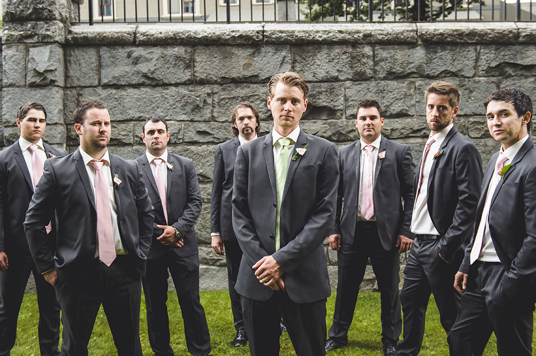 Groomsmen in Nelson, BC by Kootenay wedding photographer Electrify Photography