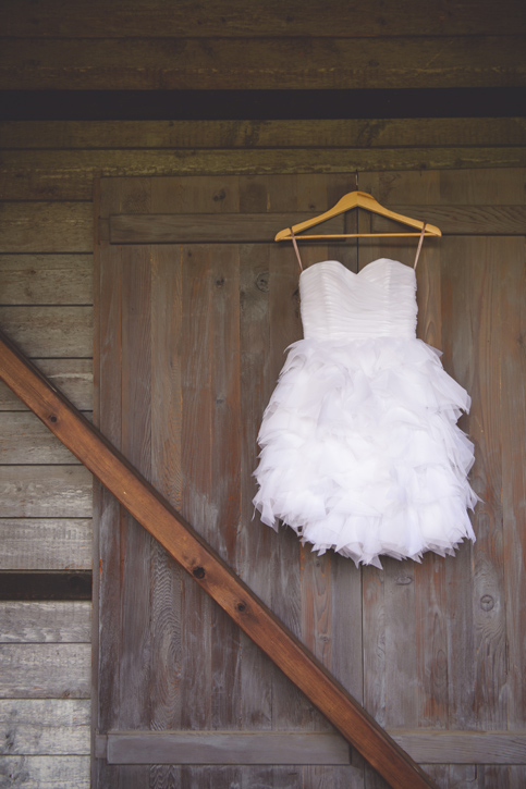 Short wedding dress, by Nelson BC Kootenay wedding photographer Emilee Zaitsoff of Electrify Photograph