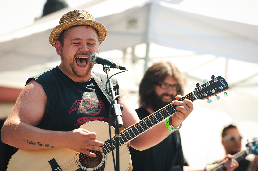 Acres of Lions, band from Victoria, BC play Keloha Music and Arts Festival in Kelowna, BC, photography by Emilee Zaitsoff of Electrify Photography - Kelowna BC Music Photographer